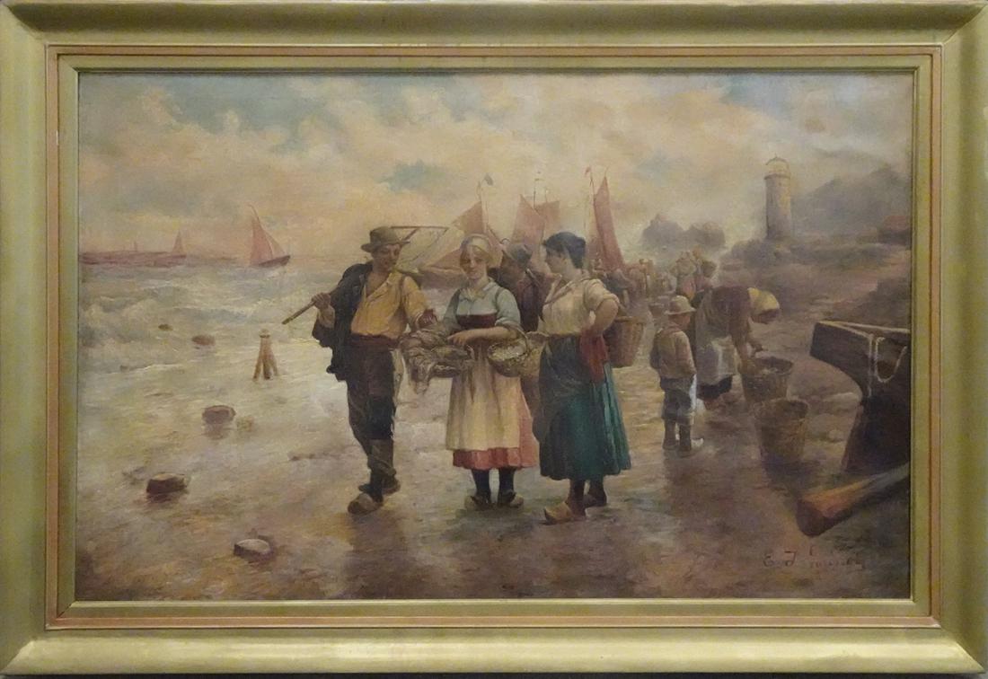 E. J. Gardner oil on canvas (1 of 3)