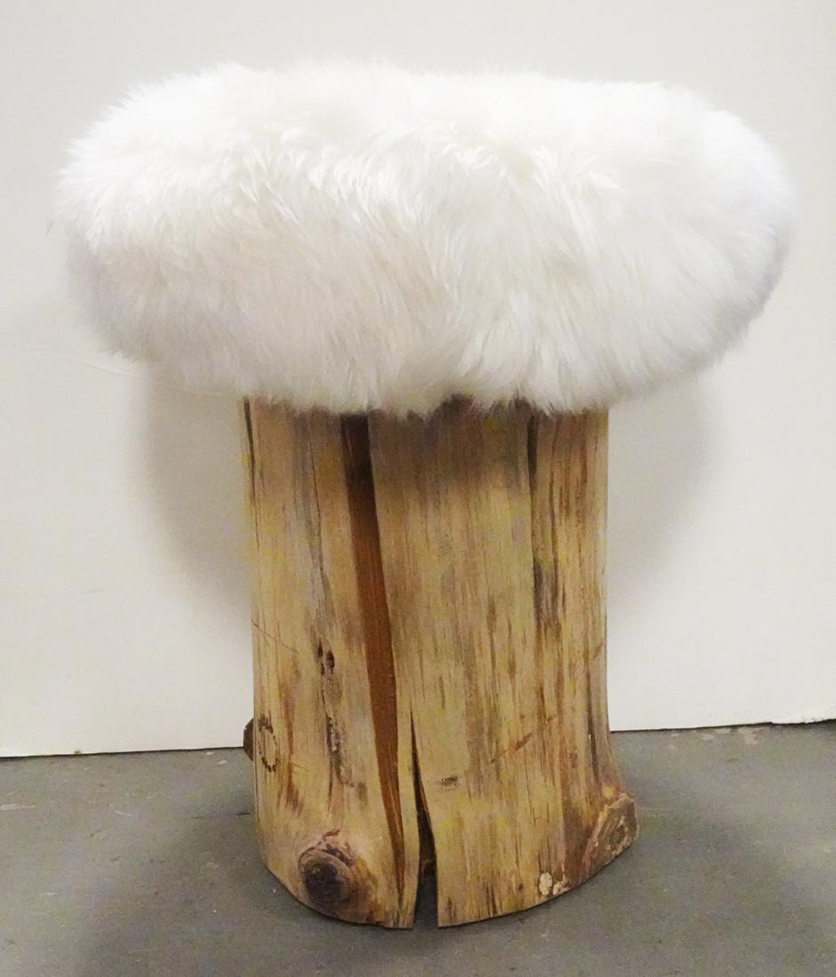 Adjao Maison French Natural Wood Stool (1 of 2)