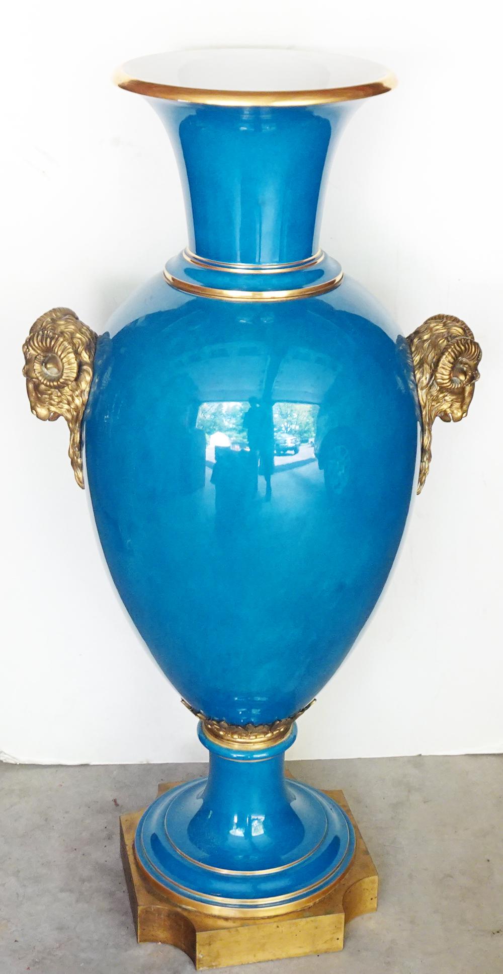 French Porcelain and Bronze Palace Urn (1 of 4)