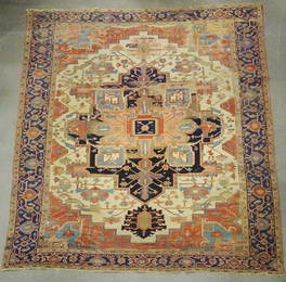 Antique Persian Serapi Rug