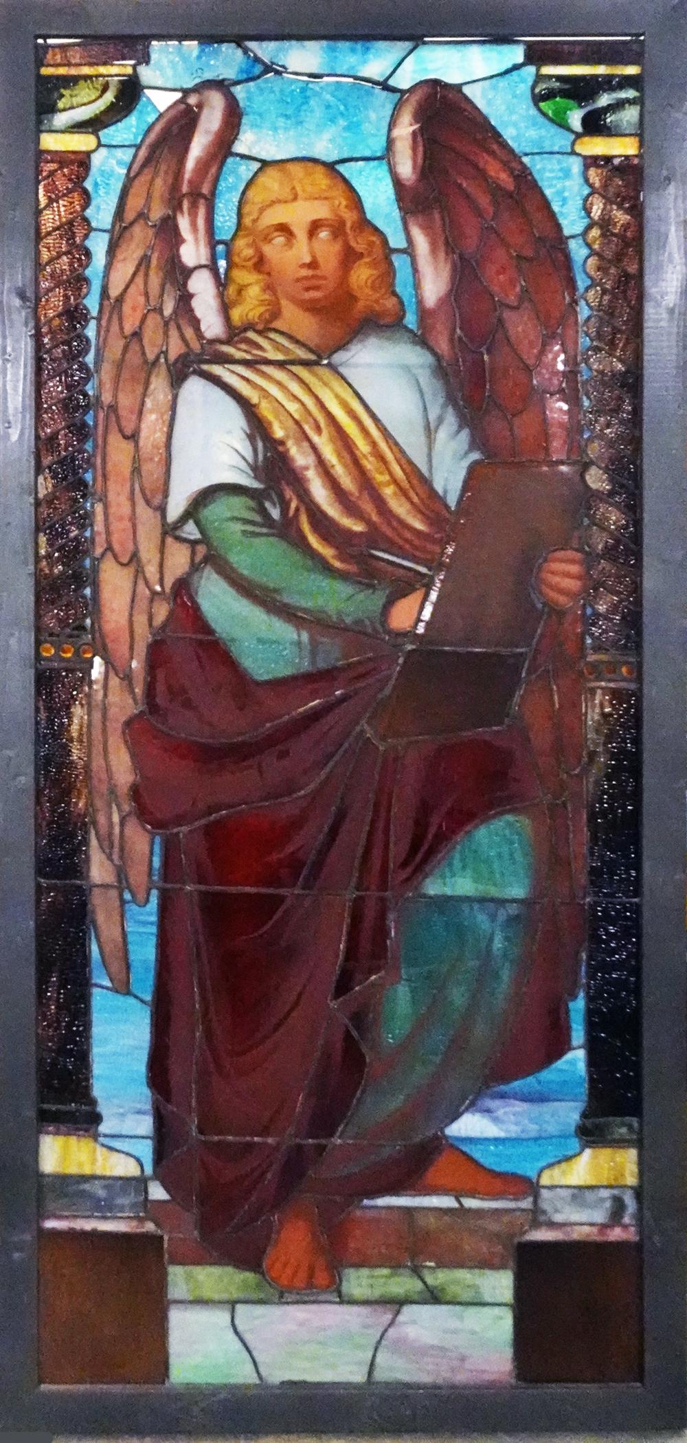 Leaded Stained Painted Glass Window (1 of 1)