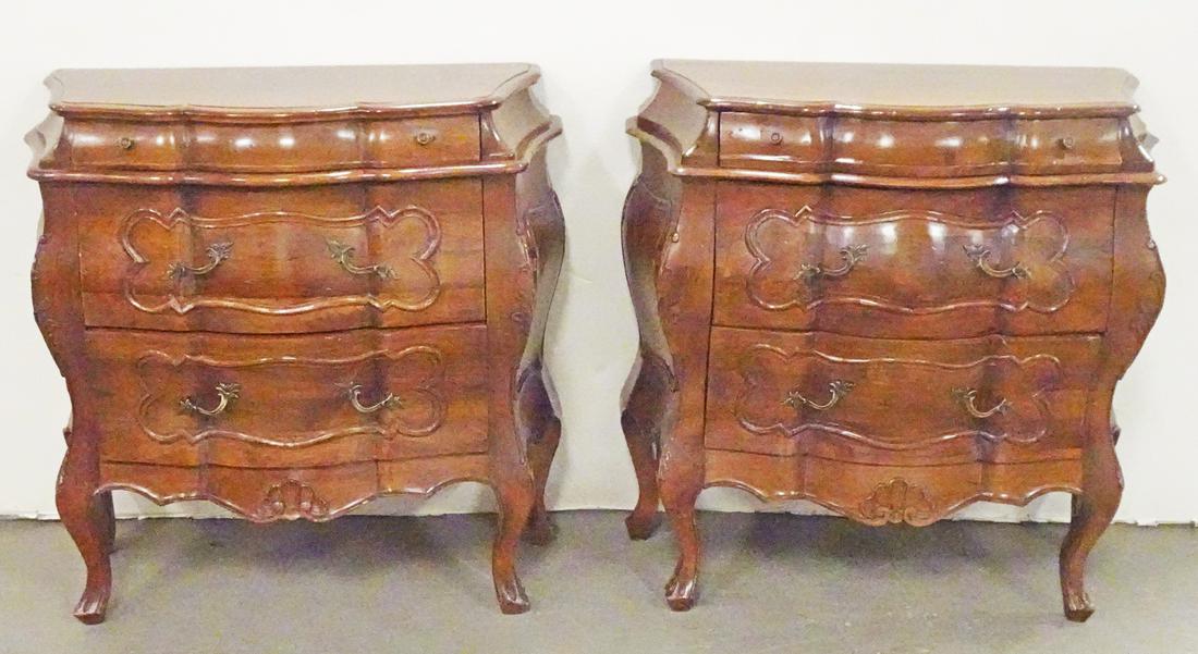 Pair of Fruitwood Commodes (1 of 3)