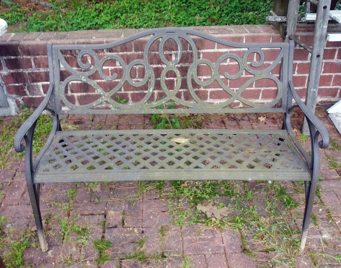 Cast Metal Garden Bench (1 of 1)