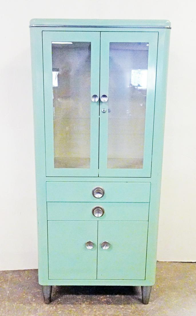 Enameled Metal Dental Cabinet (1 of 3)