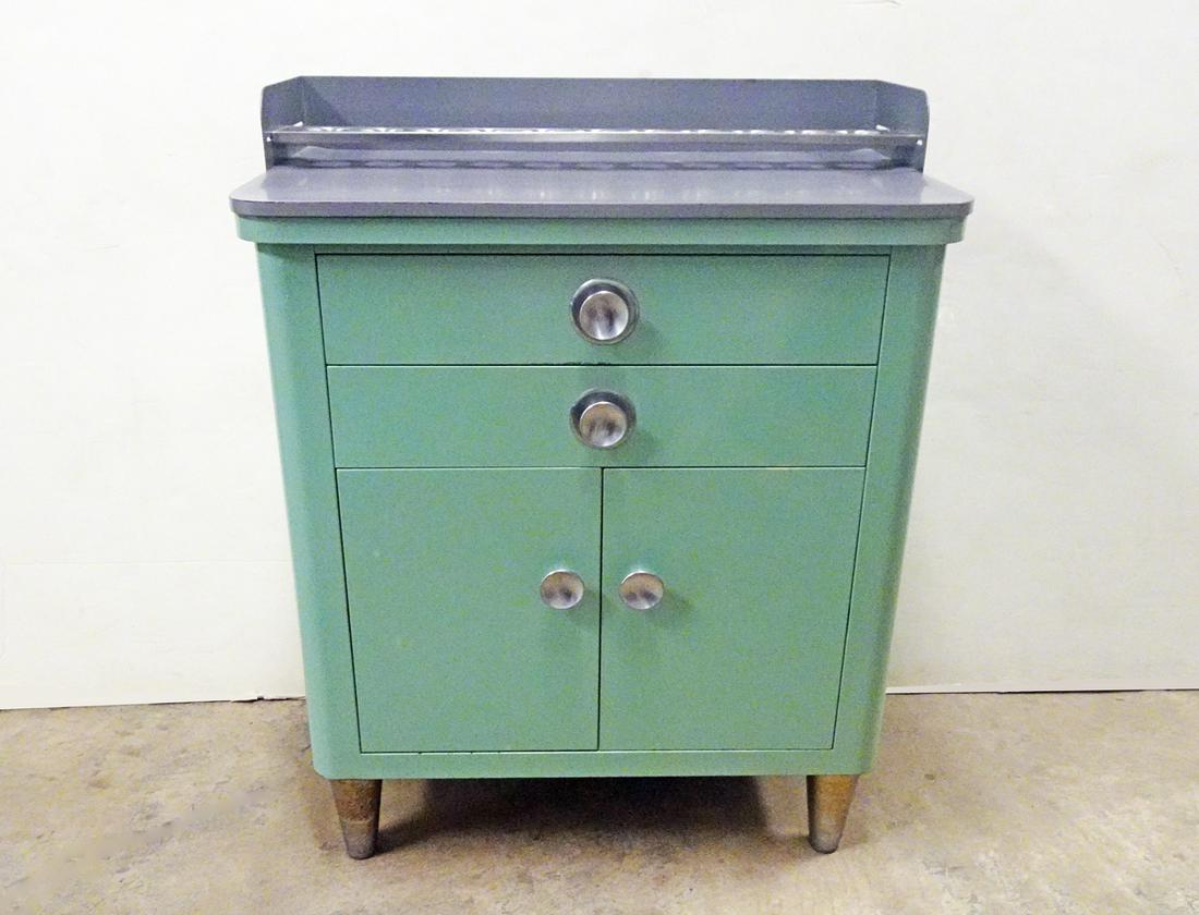 Enameled Metal Dental Cabinet (1 of 4)
