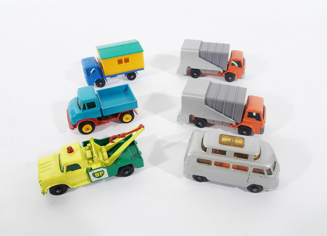 Twelve 1960's matchbox trucks (1 of 3)