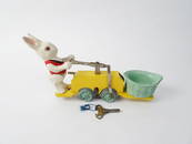 1930's Lionel Peter Rabbit wind-up hand car.