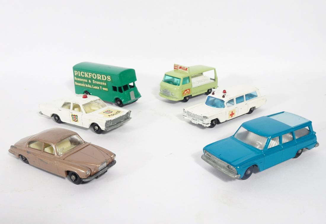 Six 1960's Matchbox vehicles. (1 of 3)