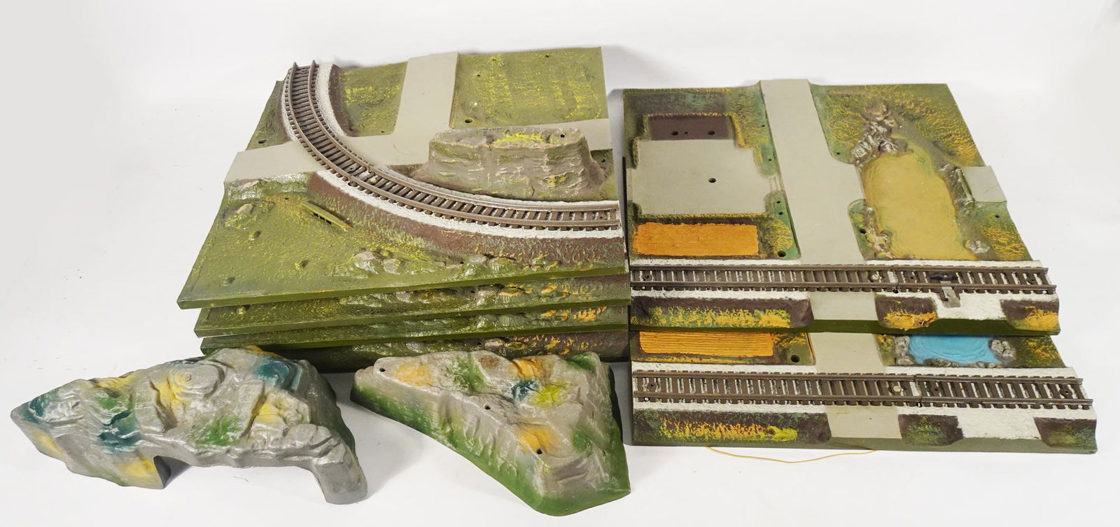 Six 1960's American Flyer S gauge All Aboard molded panels (1 of 1)