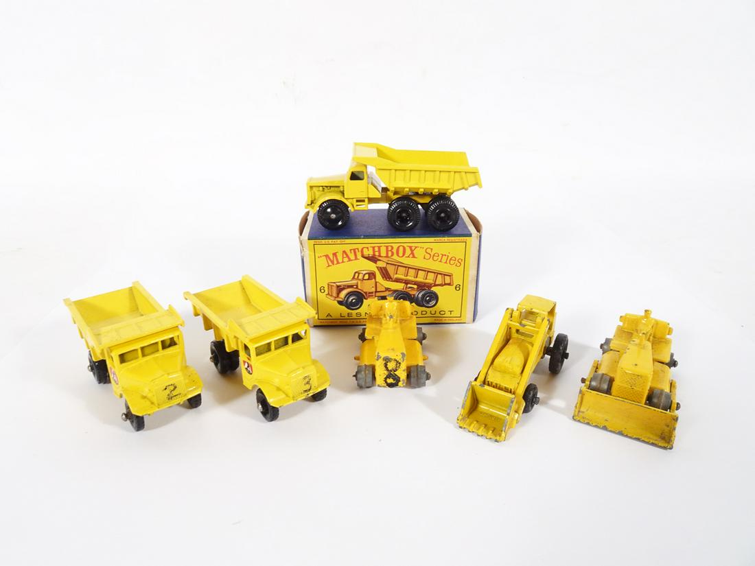 Six 1960's Matchbox vehicles, one in original box. (1 of 3)