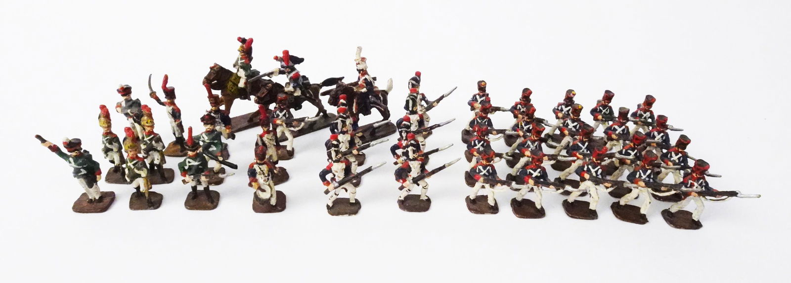 Forty-two  Napoleonic Wars lead figures. (1 of 4)