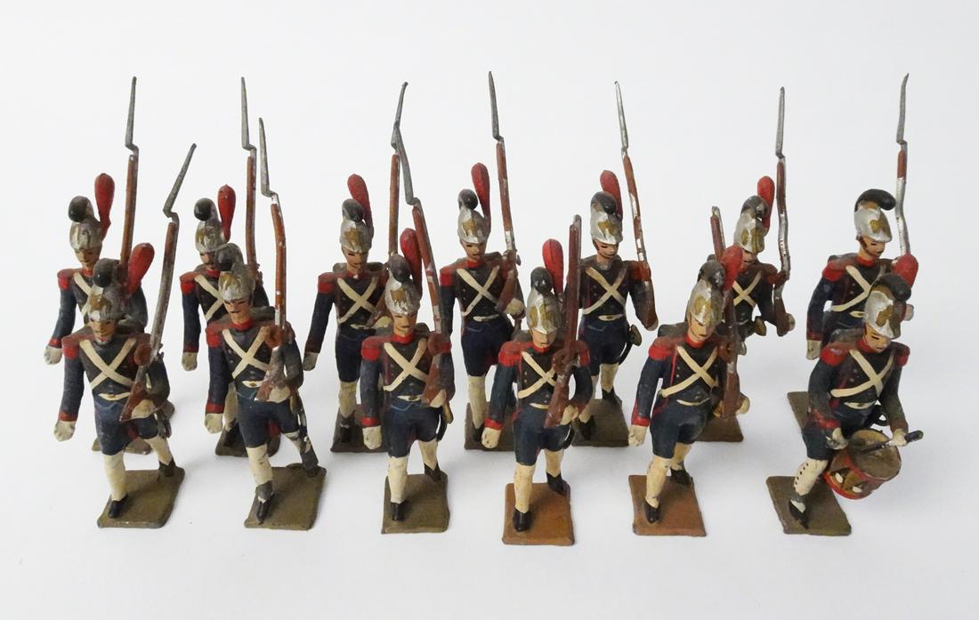 Vintage/Antique French made Napoleonic Wars lead figures. (1 of 4)