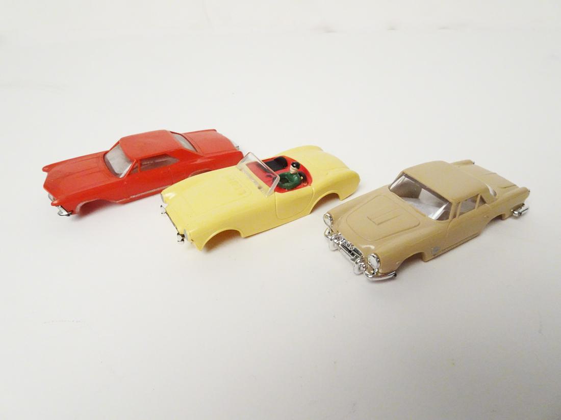 Three 1960's Aurora HO scale slot car bodies. (1 of 4)
