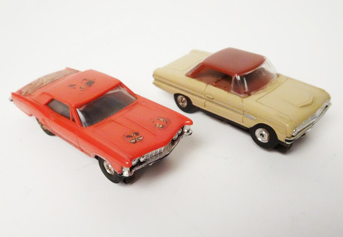 Two 1960's  Aurora T-Jet HO scale slot cars. (1 of 4)