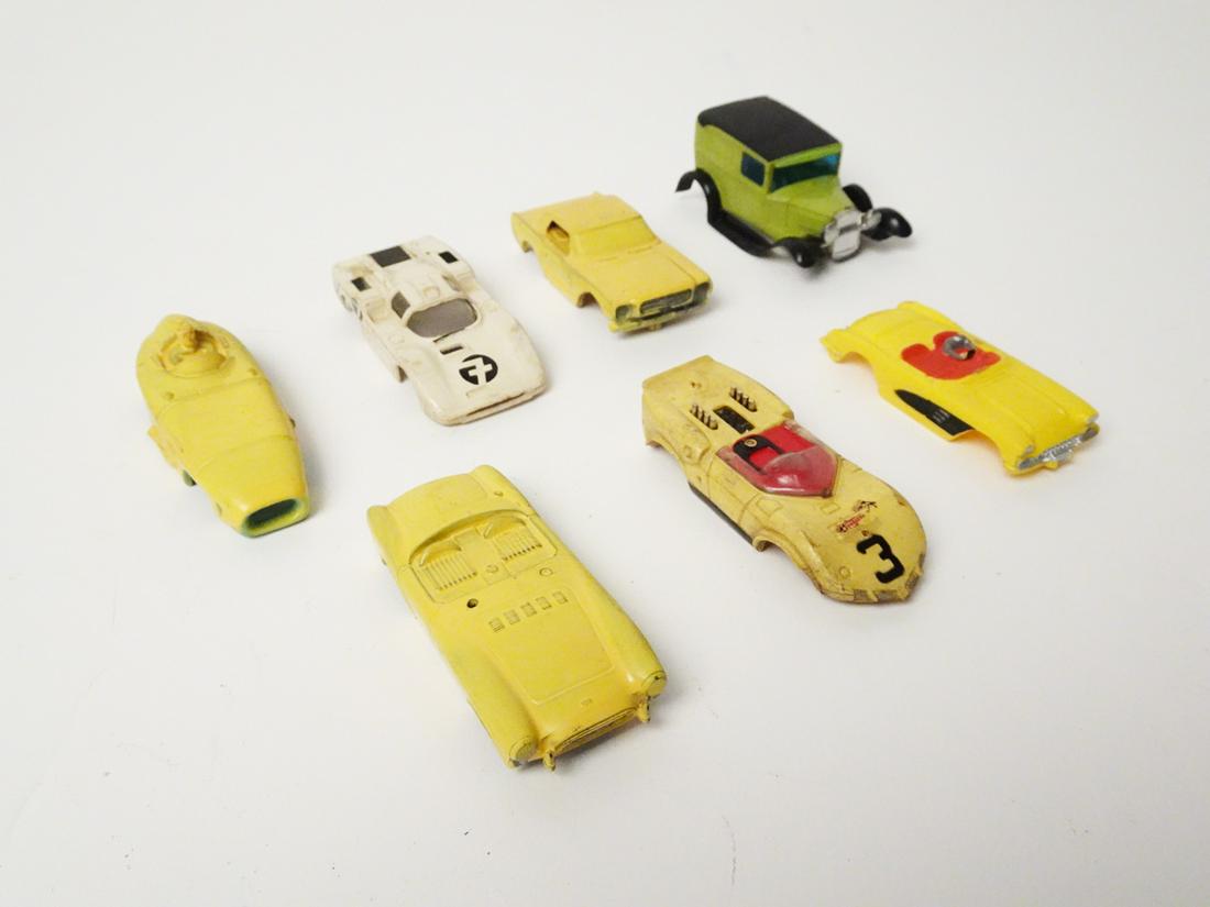 Seven Aurora HO scale slot car bodies. (0324) on Jul 17, 2022