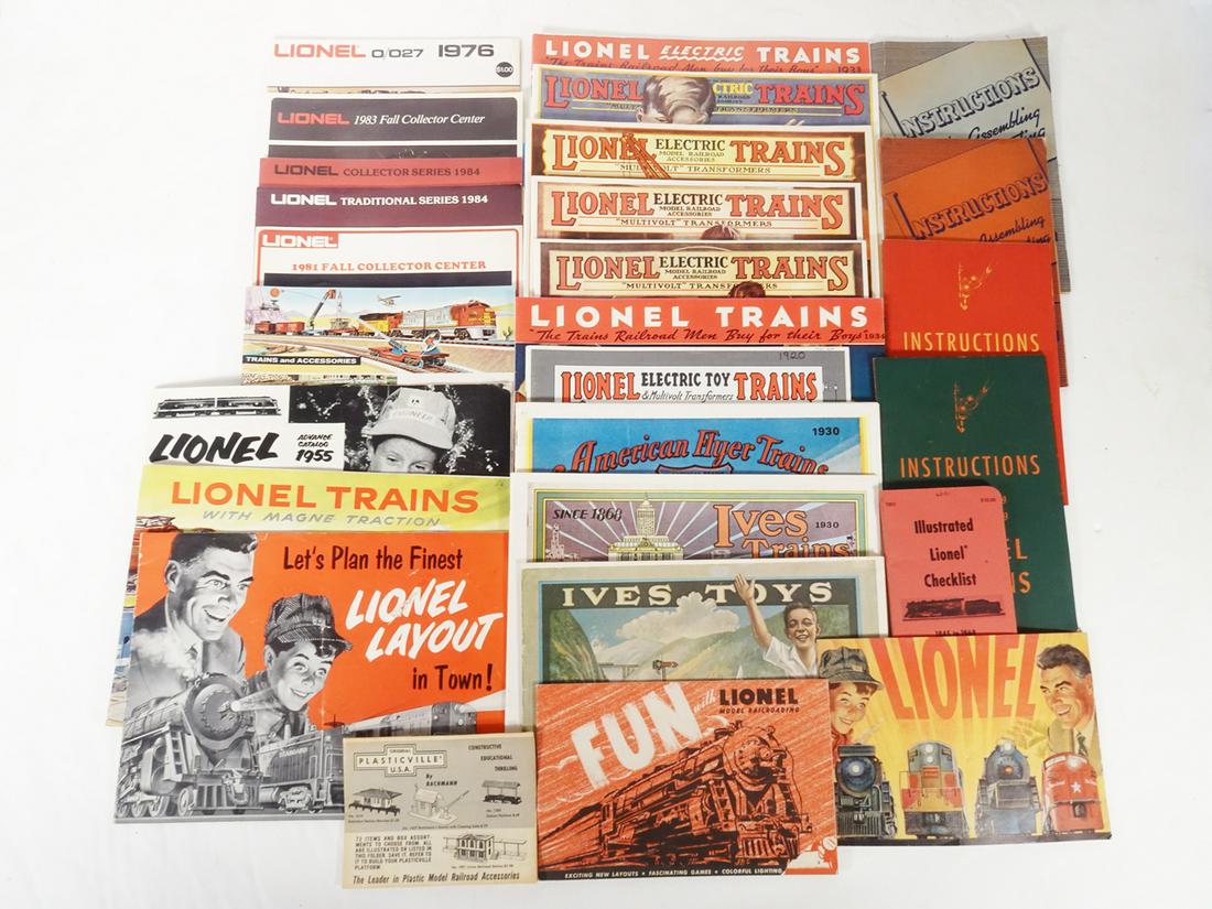 One large lot of pre-war and post war toy train paperwork. (1 of 3)