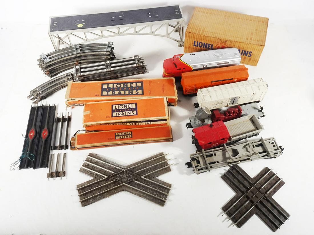 One lot 1950's-1970's Lionel O-27 gauge trains, track and accessories. (1 of 7)