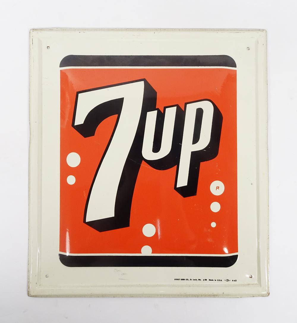 7-Up Advertising Display Sign (1 of 3)