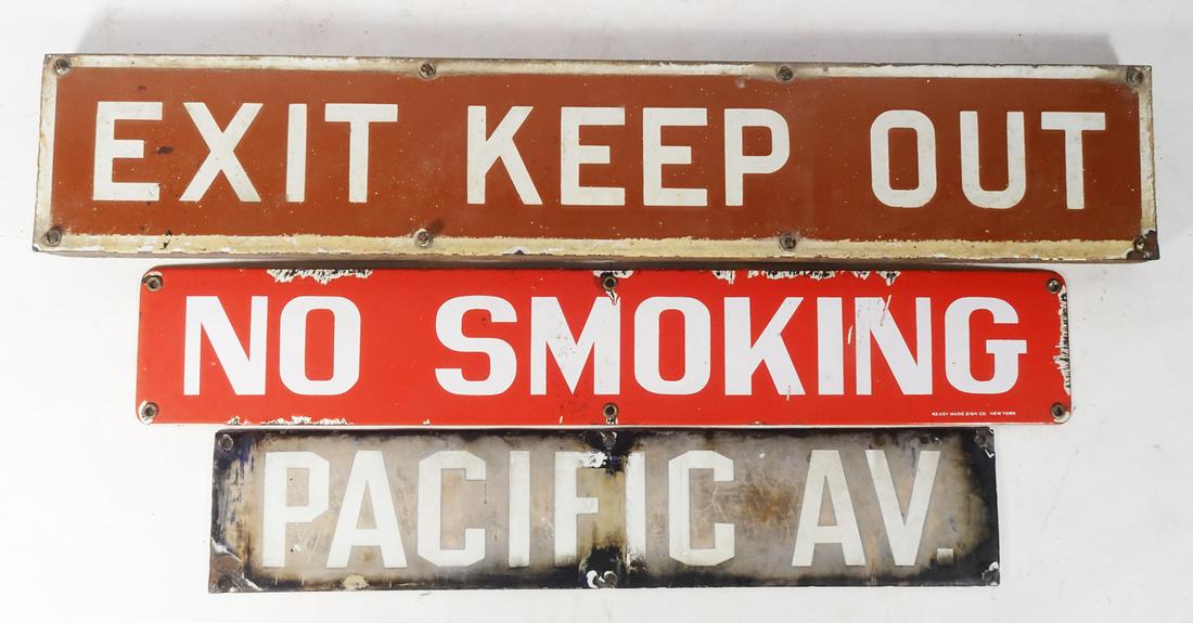 Porcelain Enamel Signs Lot (1 of 3)