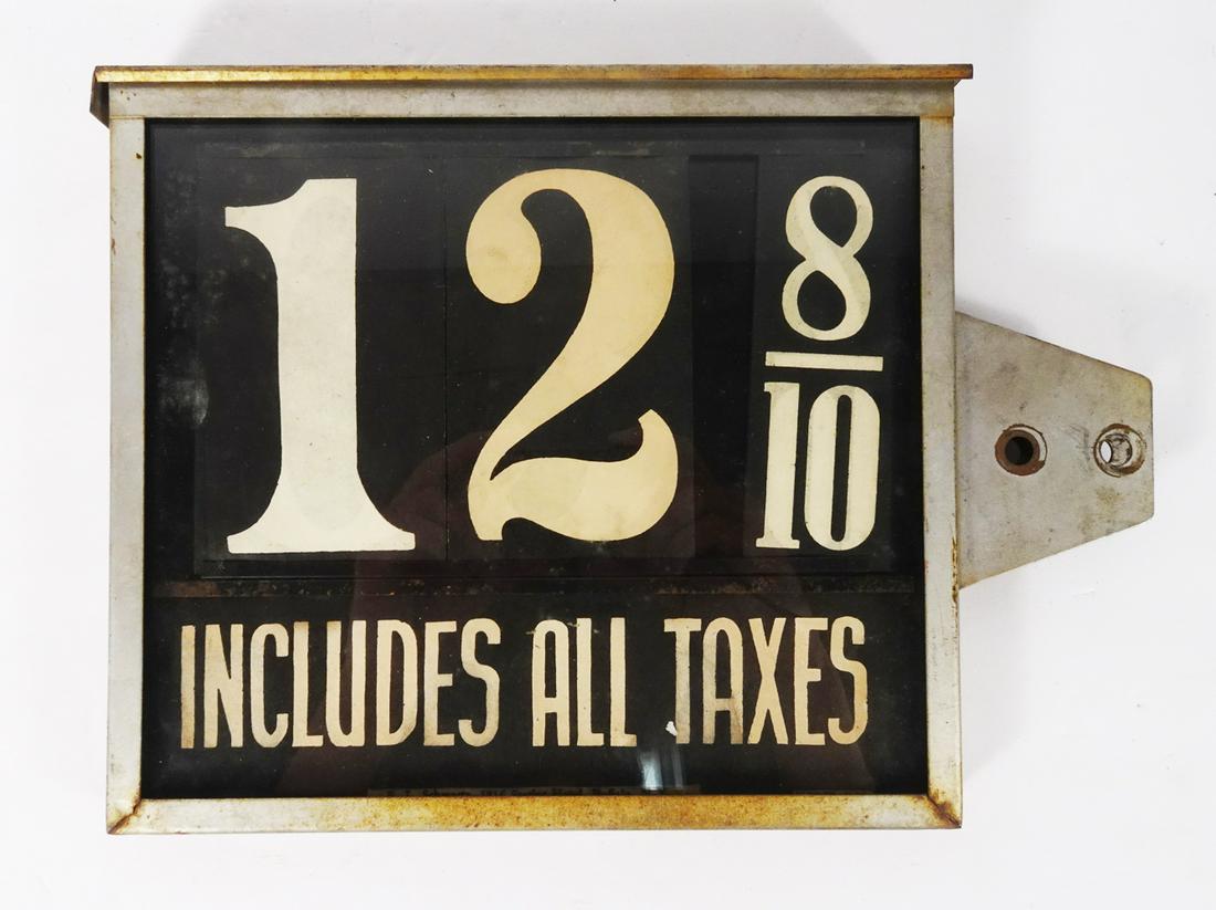 Gas Station Pump Price Marker Sign (1 of 2)