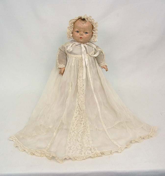 Madame Alexander composition character baby doll, : Madame Alexander composition character baby doll, "Slumber Mate", 16", with molded hair, sleep eyes, with untagged clothing, marked on back of head, C. 1930s-1950s