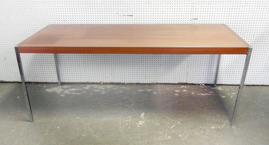 Richard Schultz dining table by Knoll Internationa: Richard Schultz dining table by Knoll International USA, rosewood and chrome plated steel, 1986, 29" x 76" x 36"