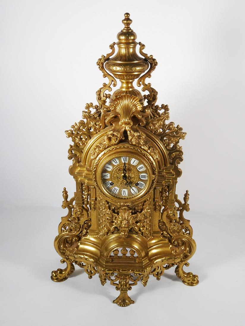 Italian Brass Imperial Mantle Clock (1 of 3)