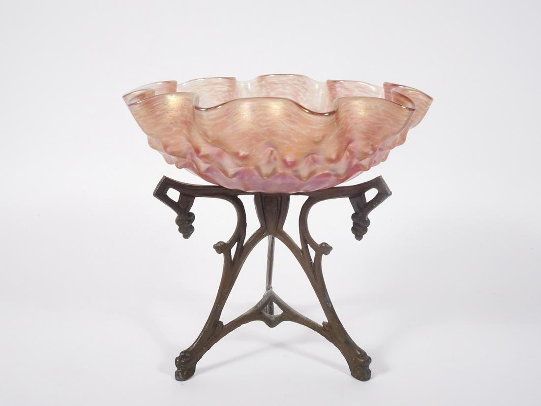 Loetz Austrian Art Glass Compote (1 of 2)