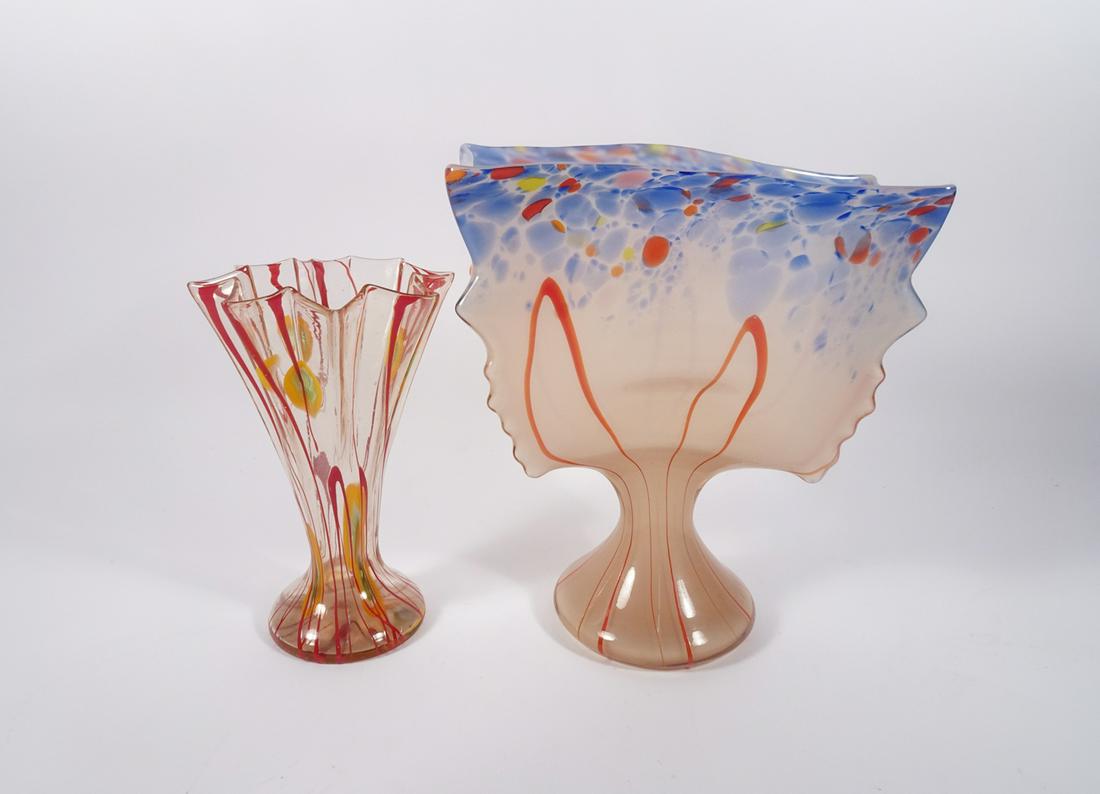 Czechoslovakian Art Glass Vases (1 of 3)