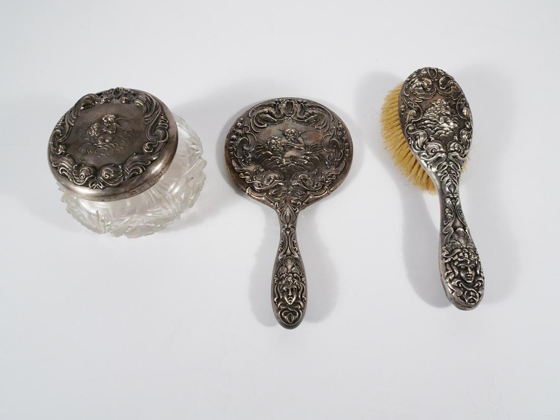 Unger Bros. Sterling Silver Dresser Set (1 of 2)