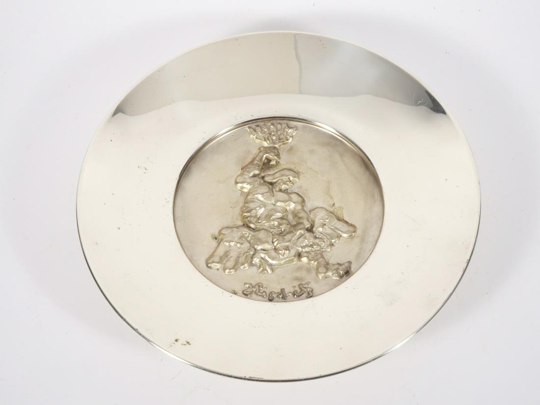 Jacques Lipchitz Sterling Silver Collector's Plate (1 of 3)