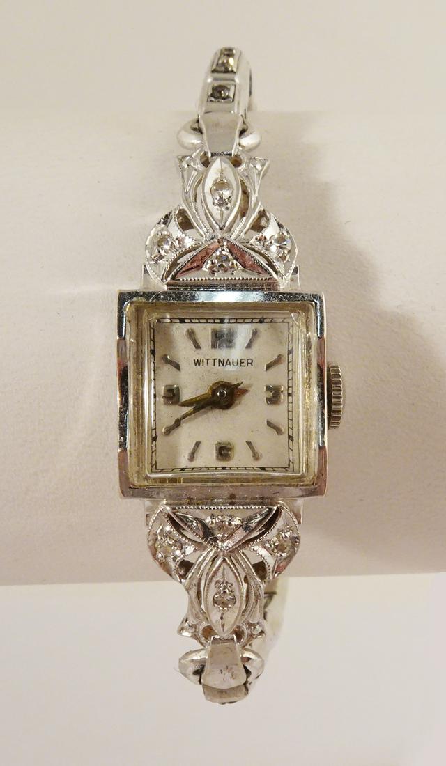 Wittnauer Diamond 14K White Gold Wristwatch (1 of 1)