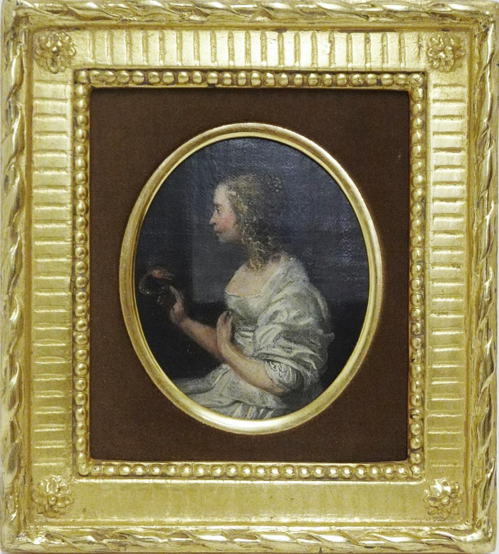 Continental School Oil on Board (1 of 2)