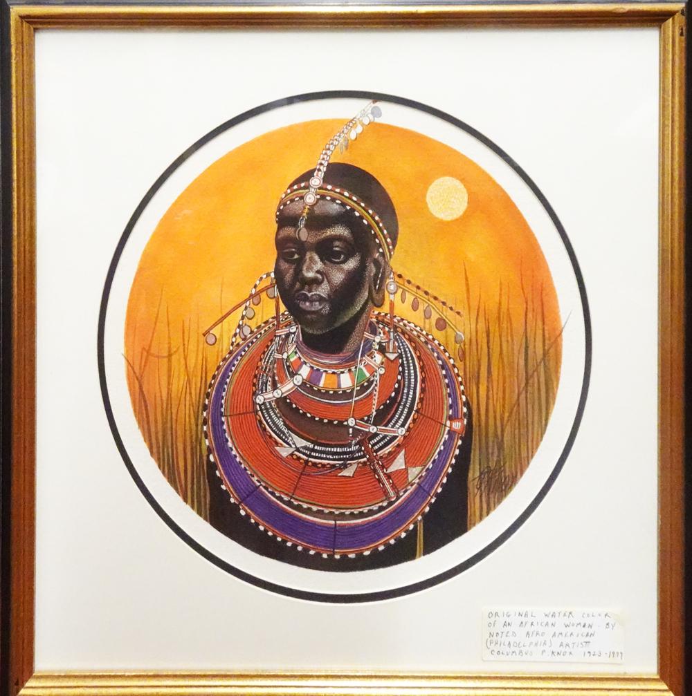 Columbus P. Knox Watercolor on Paper (1 of 3)