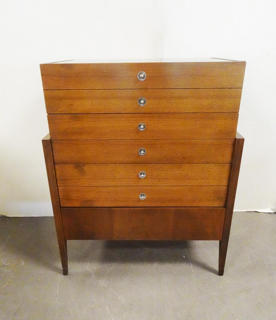 Mid Century Modern Walnut Chest of Drawers (1 of 2)