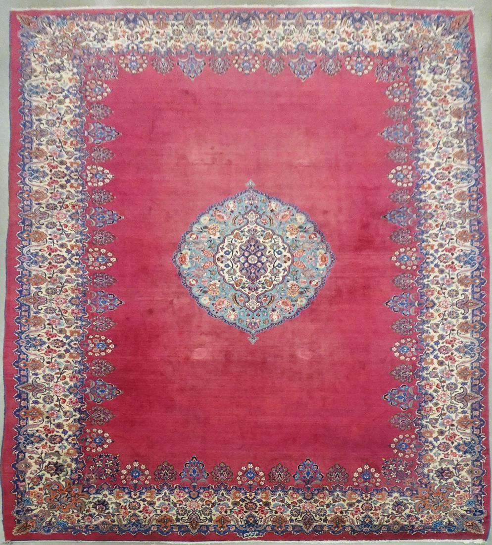 Hand Tied Kirman Carpet (1 of 3)