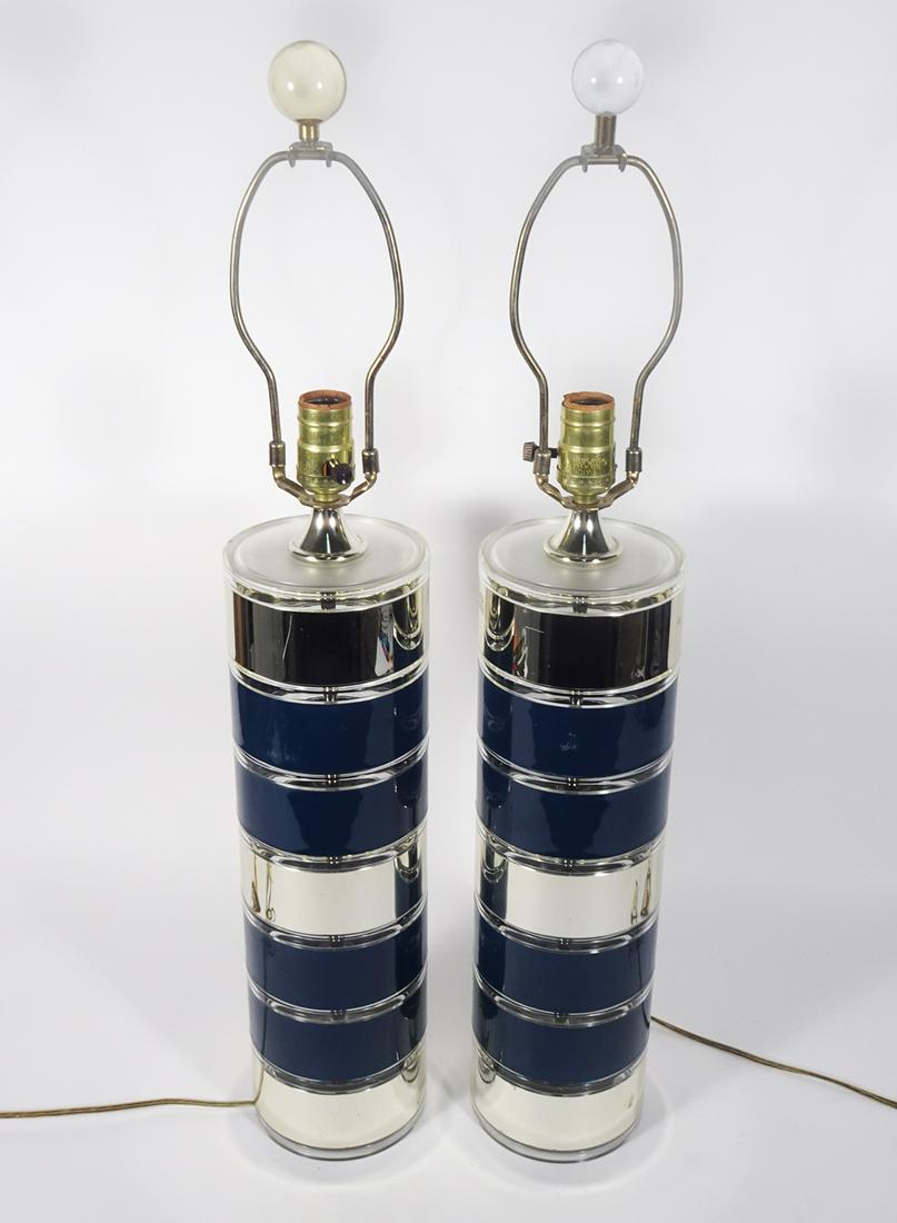 Optique Stacked Acrylic Lucite Table Lamps (1 of 3)