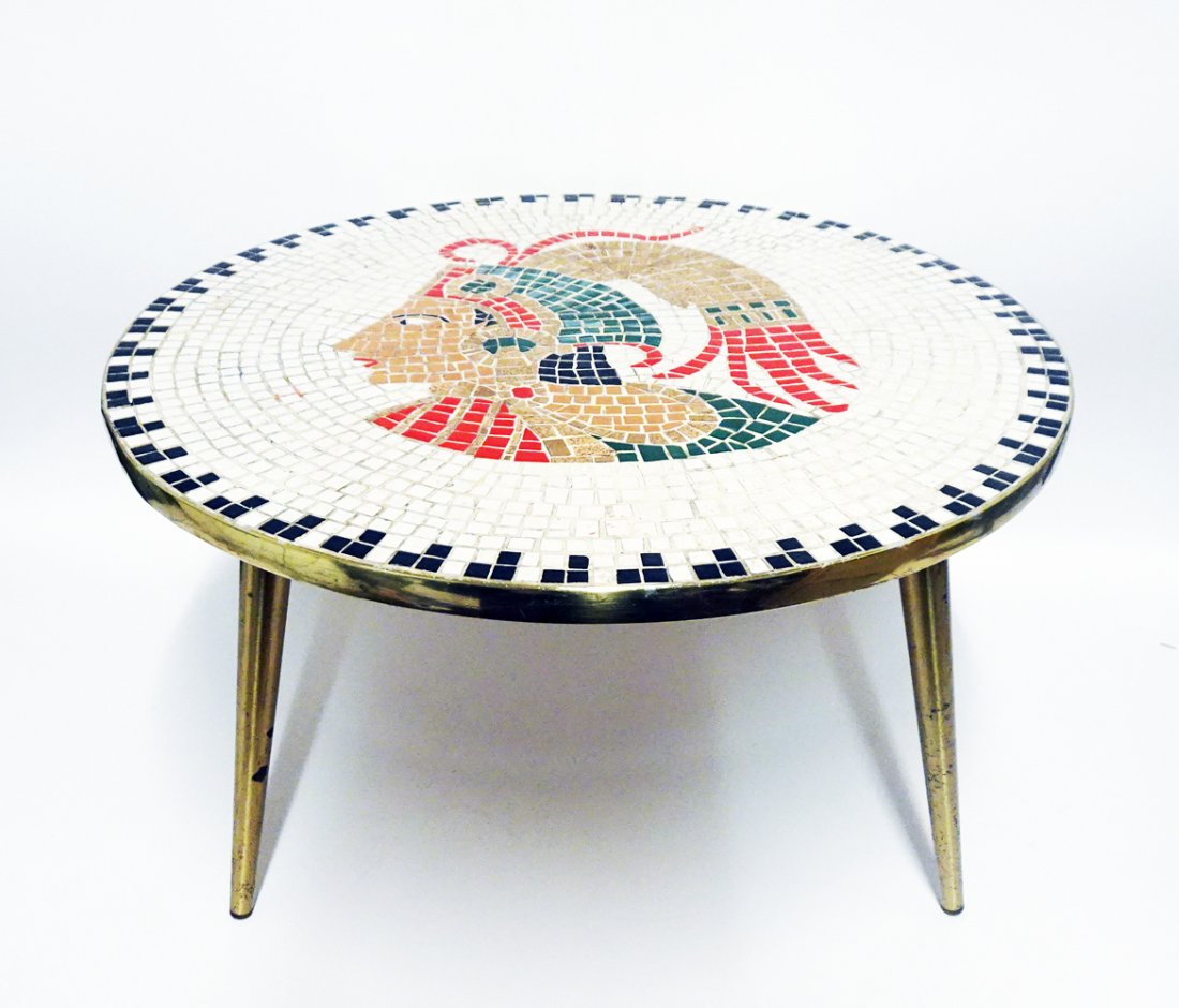 Mid Century Modern Mosaic Tile Top Table (1 of 3)