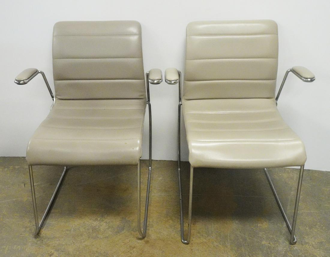 Pair of G. Pyrke Powers Modernist Arm Chairs (1 of 2)