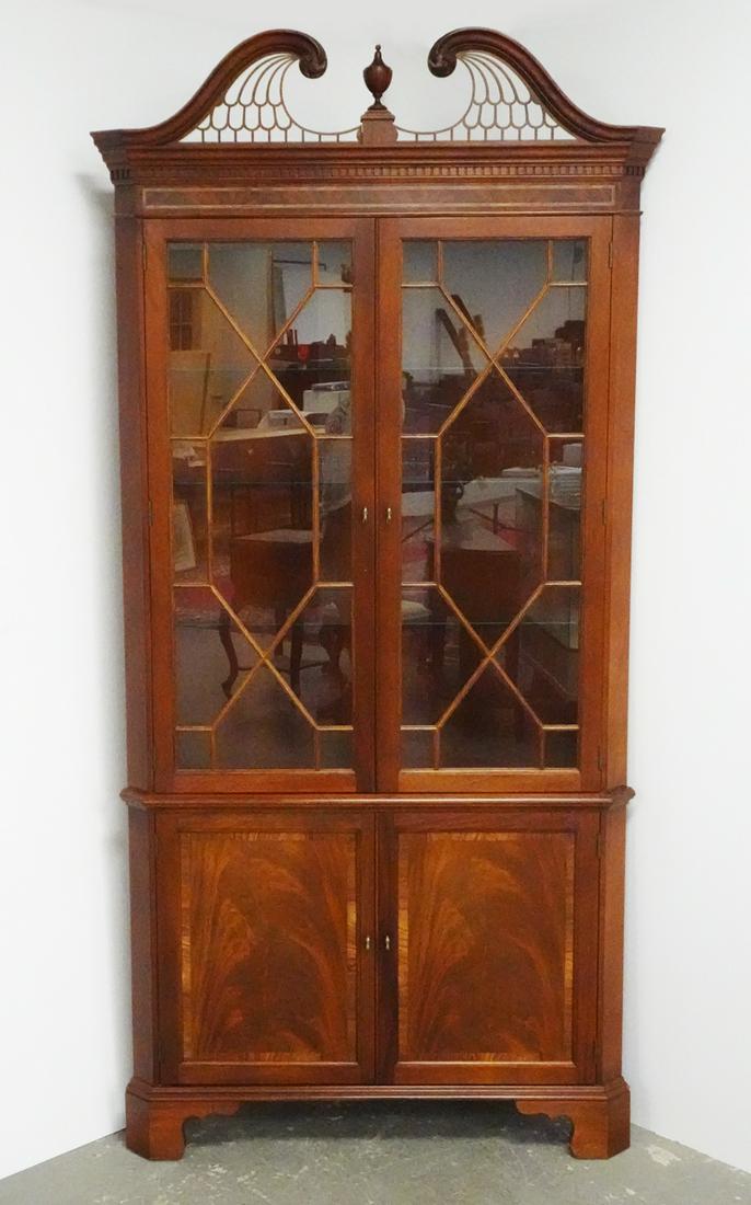 Stickley Inlaid Cherry Corner Cabinet (1 of 3)