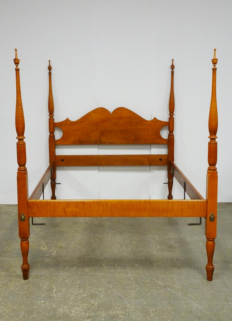 J.L. Treharn Tiger Maple Bed (1 of 3)