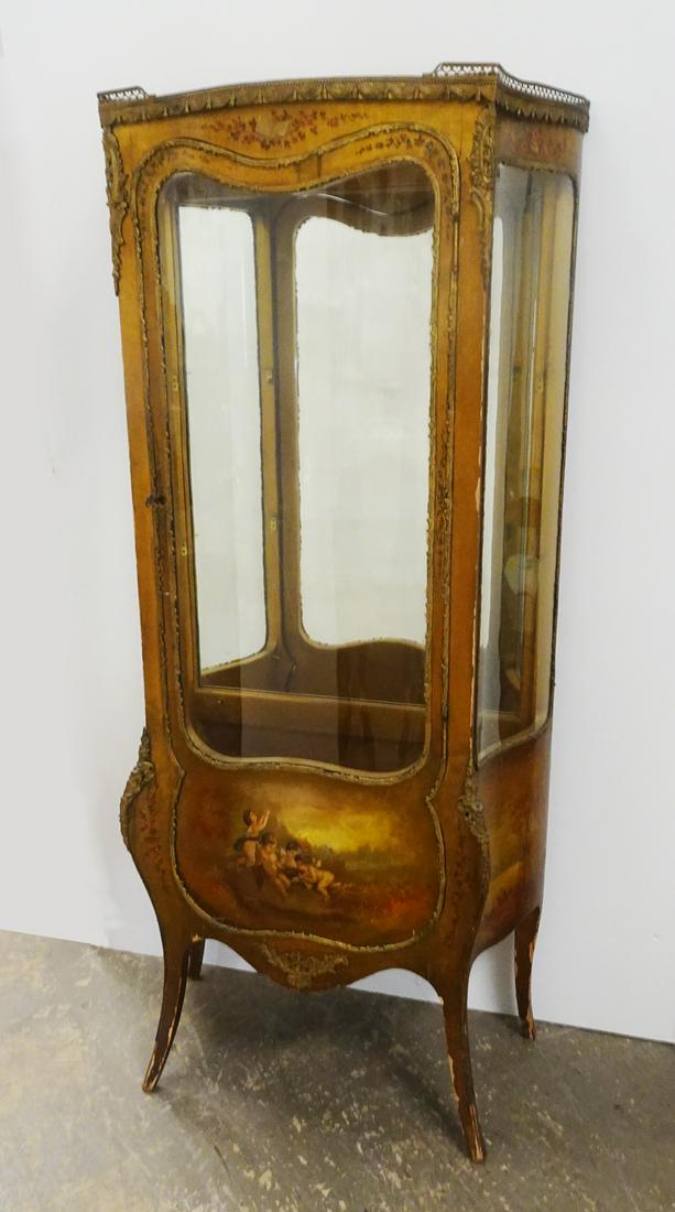 Vernis Martin Vitrine Cabinet (1 of 3)