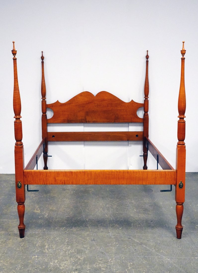 J.L. Treharn Tiger Maple Bed (1 of 3)