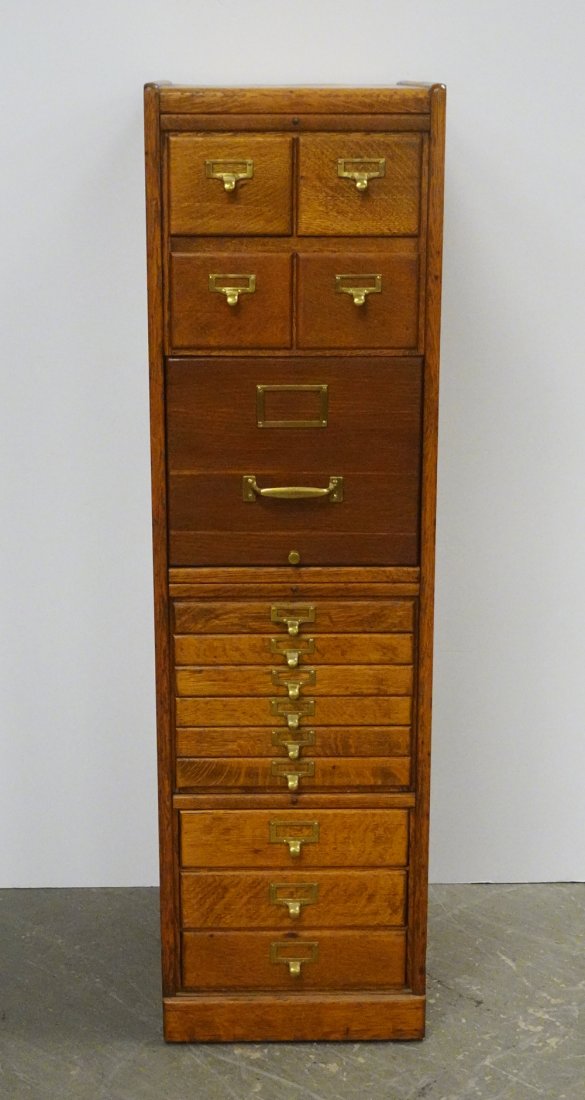 Oak File Cabinet (1 of 2)