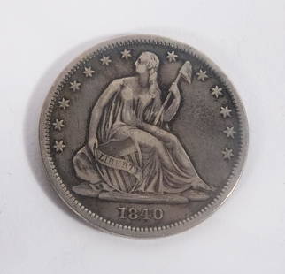 1840 Seated Liberty Half Dollar: 1840 Seated Liberty half dollar