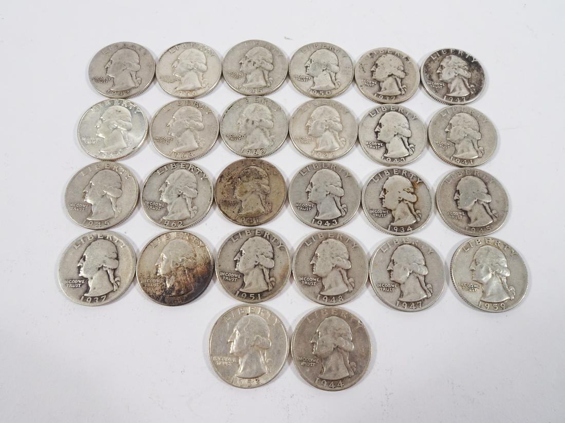 Silver Washington Quarters (1 of 3)
