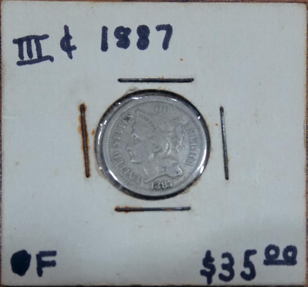 1887 Three Cent Nickel (1 of 2)
