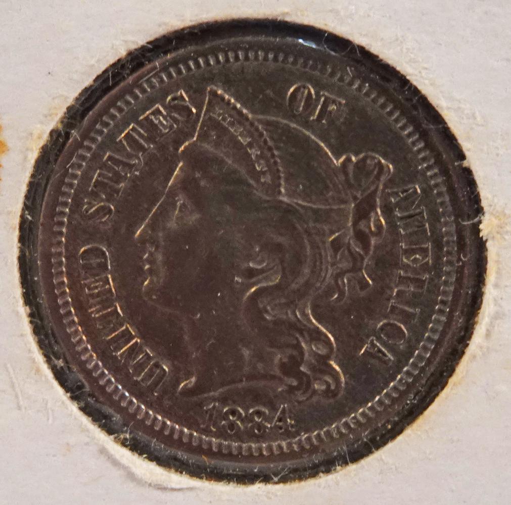 1884 Three Cent Nickel (1 of 2)