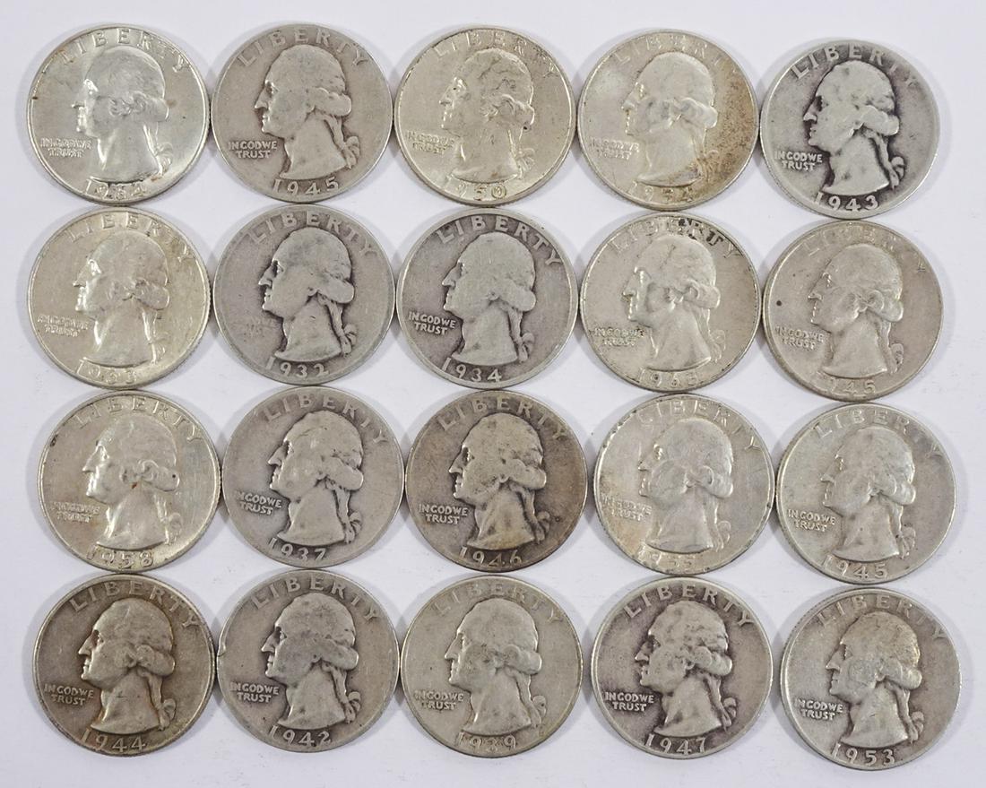 Silver Washington Quarters (1 of 3)