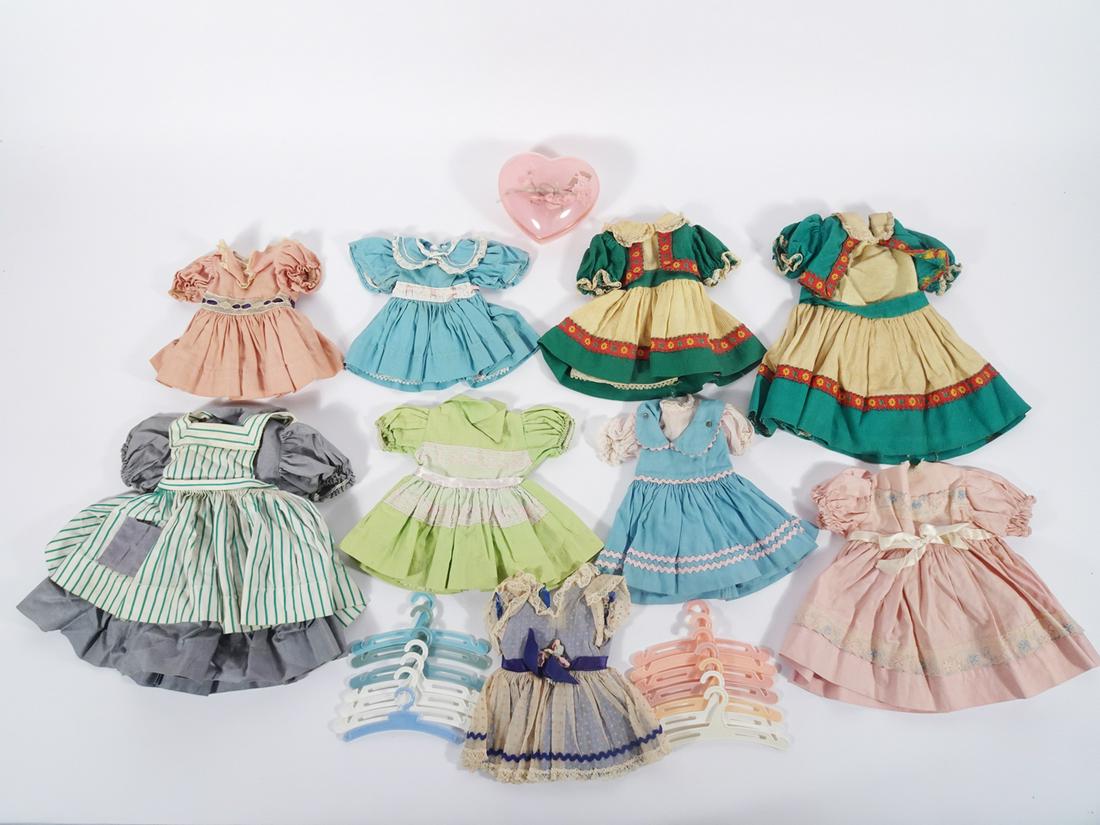 Ideal 1950's large group of original Toni doll dresses (1 of 3)
